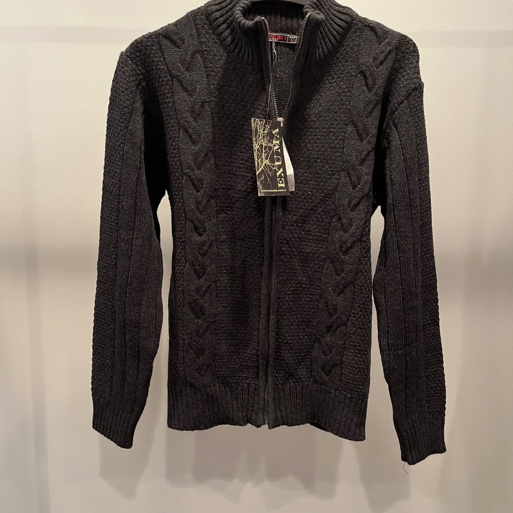 Exuma Men's Cable Zippered Cardigan